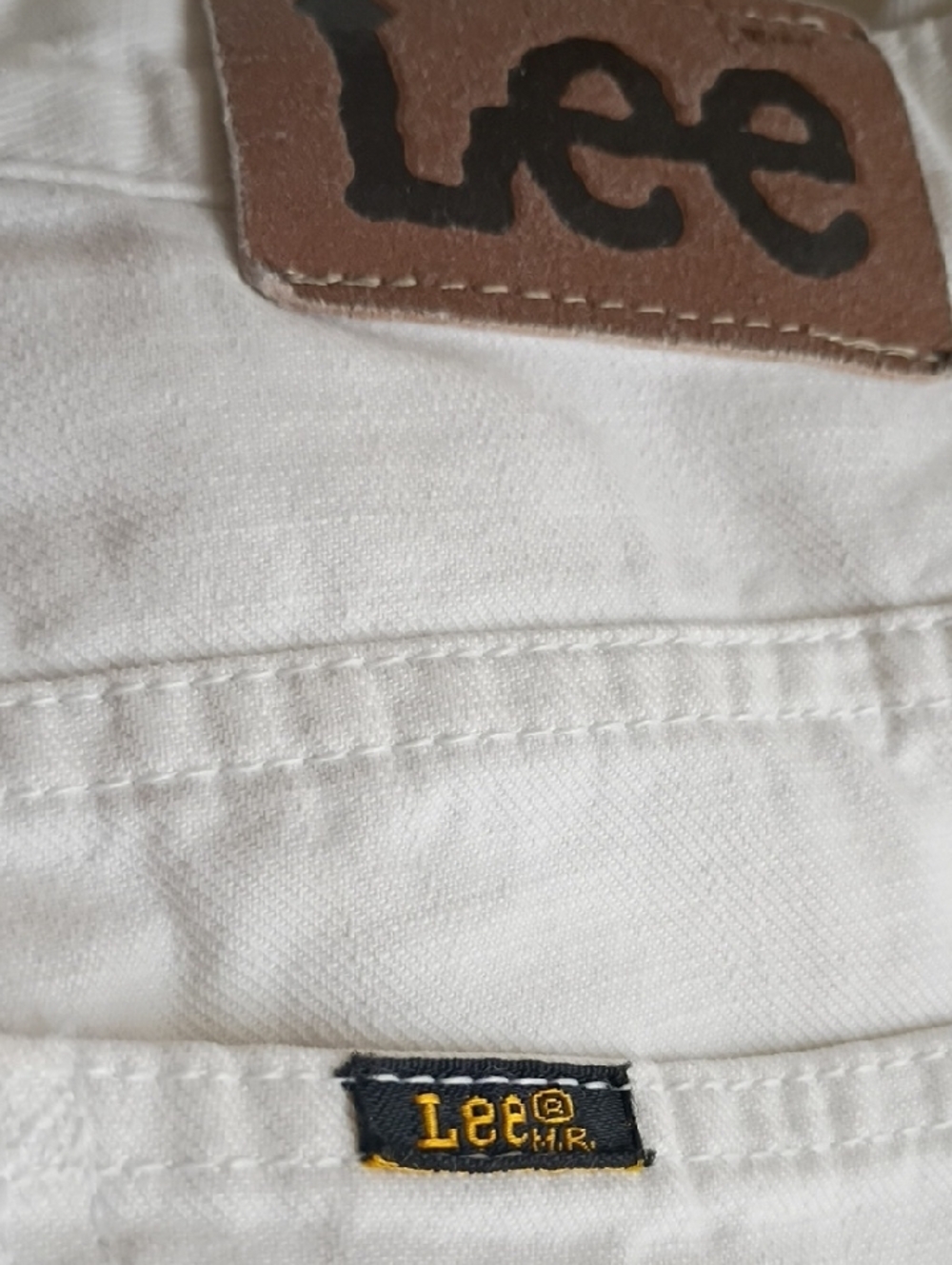 Lee White Flare Jeans for WomenY2K - Picture 2 of 6